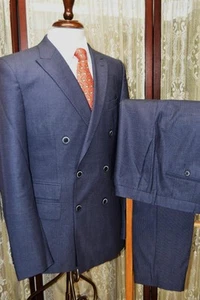 Recent Hugo Boss 40 R gray Super 120s wool Darrington Knight 2 vent suit w7j3 - Picture 1 of 17