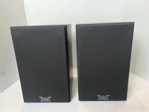 Jensen C-JR Bookshelf Speakers Black, Compact 50W Power, TESTED WORKING - Picture 1 of 6