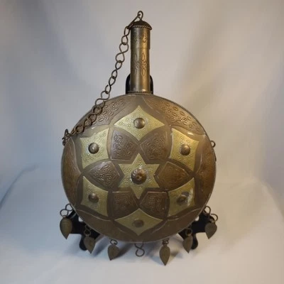 Vintage Berber Moroccan Brass and Copper Canteen - Изображение 1 из 4