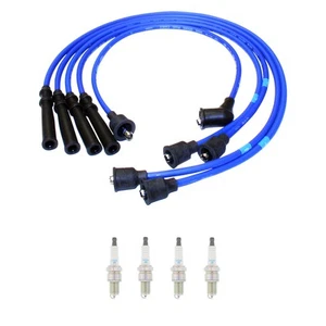 NGK 7mm Wire Set & 4 Nickel Spark Plug Kit For Isuzu Pickup 2.6 L4 1 Ton LS S XS - Picture 1 of 1