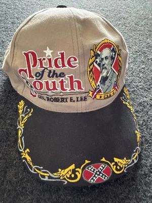Southern Heritage Gen Robert E Lee Pride South StrapBack Hat CSI Dixie Rebel - Image 1 of 4