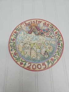 Piatto 3D Jim Shore 2005 "Sewing Joy" Angel Plate  - Foto 1 di 3