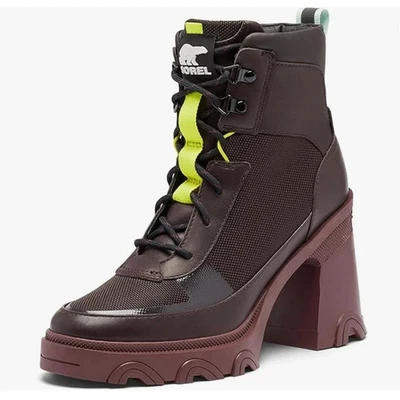 $200 NWT SOREL 10 Boots Brex Heel Lace Waterproof Platform Cinder - Image 1 of 4