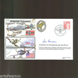 JS50/45/1 OPERAZIONE PLACCA DA TERRA,1 gennaio 1945, firmato RAF WW2 comm.cover - Foto 1 di 3