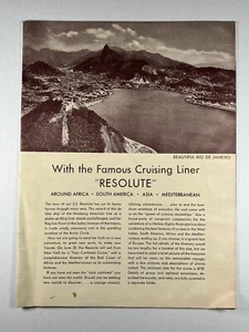 1934 SS Resolute Brochure w/ Interior Photos - HAPAG / NGL Lines - Picture 1 of 5