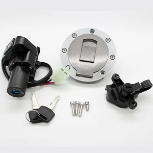 FXCNC Ignition Switch Fuel Gas Cap Key Seat Lock Set For Yamaha XJR400 XJR1200 - Picture 1 of 4