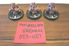 MAGE KNIGHT DUNGEONS POT-BELLIED POTBELLIED GREMLIN 025 026 027 SET LOT OF 3