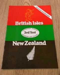 New Zealand v British Lions 3rd Test 1983 Signed Rugby Programme - Picture 1 of 4
