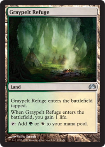 Graypelt Refuge ~ Near Mint Planechase 2012 MTG Magic UltimateMTG Land Card - Image 1 of 1