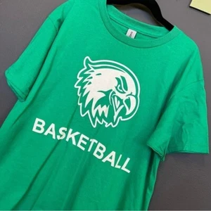 GCT Eagles Basketball Green T-Shirt Size Boys Large - Picture 1 of 4