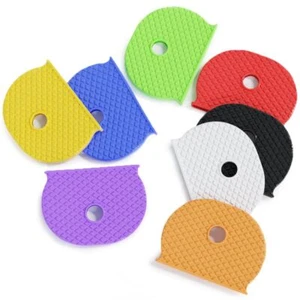 8 x Silicone Key Cover Rubber Key Covers Round Cap For Keys - Picture 1 of 5