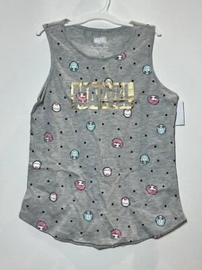 Girls' Marvel Tank Top - Heather Gray XL 14/16 - Picture 1 of 2