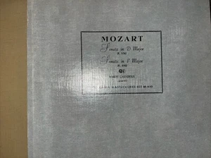 Mozart Sonata In D & F Major Casadesus Columbia M-433. 78 Rpm - Picture 1 of 1