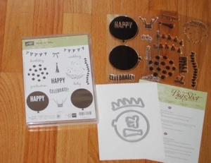 NEW Stampin' Up ~ Celebrate Today ~ Stamp Set & Matching Balloon Framelits Dies - Picture 1 of 1