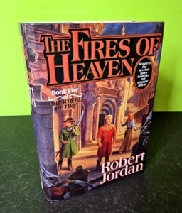 The FIRES Of HEAVEN, Bk 5 by Robert Jordan - 1993 TOR HB DJ 1st Ed, 1st Printing - Imagen 1 de 15