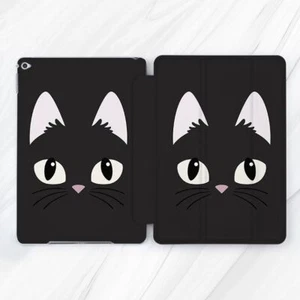 Cute Black Cat Face Animal Case For iPad 10.2 Air 3 4 5 Pro 9.7 11 12.9 Mini - Picture 1 of 6
