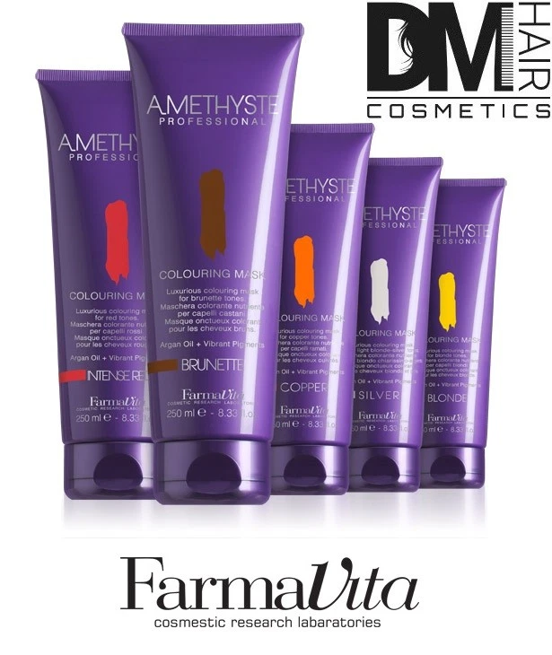 FARMAVITA AMETHYSTE COLOURING MASK 250ml MASCHERA COLORANTE CON OLIO DI ARGAN - Immagine 1 di 1