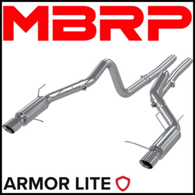 MBRP Armor Lite 3" Cat-Back Exhaust System fits 11-12 Ford Mustang Shelby GT500 - Image 1 of 2