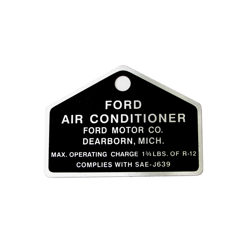 Ford Air Conditioning Compressor Tag 1969-1974 E-200 Econoline Van - Image 1 of 1