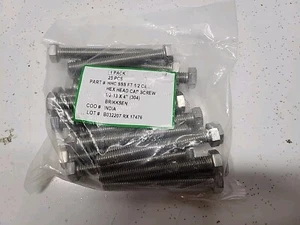 Stainless Steel Bolts (25) 1/2 - 13 X 4" (304) Hex Head Cap Brikksen - Picture 1 of 3