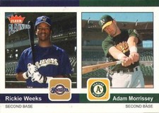 2004 Fleer Platinum #197 Rickie Weeks Adam Morrissey Milwaukee Brewers Oakland