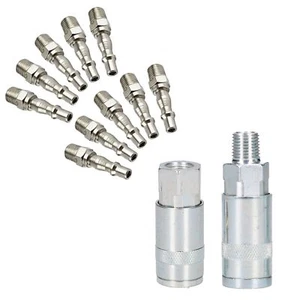 Accesorios de compresor de liberación rápida Airline Air Line con accesorios BSP 1/4 12 piezas - Imagen 1 de 3