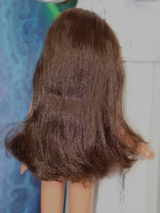 Nude Brunette Barbie LONG straight hair superstar face Green eyes DBox4 OOAK - Picture 1 of 10
