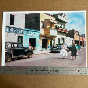 Vintage schöne, hochwertige mühsam colorierte Fotografie Mexiko 50er Jahre " - Bild 1 von 6