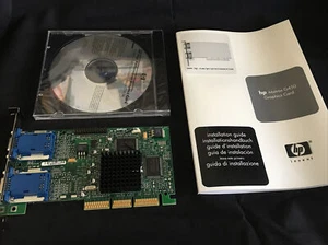HP D7518A, 5065-4263 G45+MDHA16D/OE6 MATROX G450 Dual Head 16MB AGP VGA CARD NIB - Picture 1 of 10
