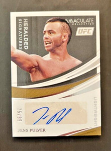 2021 Panini Immaculate UFC Jens Pulver Heralded Signatures 754/99  #HS-JPV Auto