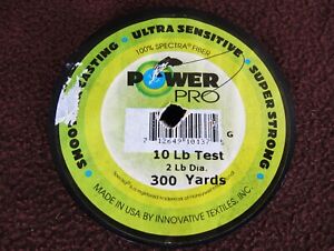 POWER PRO Spectra Fiber Braided Fishing Line: 10 LB; 300 YD  - NEW OTHER!!!