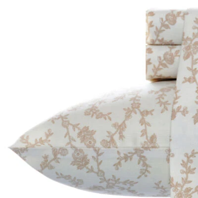 Laura Ashley Super Soft 100% Cotton Flannel Sheet Sets (Various Styles & Sizes) - Image 1 of 4