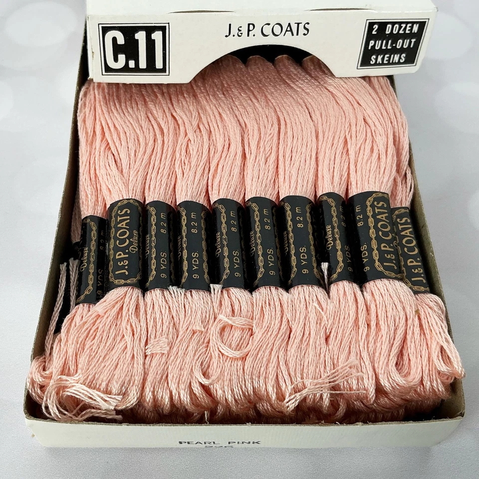 J&P Coats Embroidery Floss Deadstock Boxes - Choose Color - Image 1 of 4