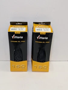 Set 2 Pneumatici Vittoria CROSS XL PRO II 700 X 32 FULL BLACK 150 TPI - Foto 1 di 10