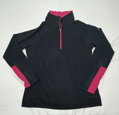 Pullover polar Columbia para mujer grande negro rosa cuarto cremallera ligero senderismo Foto 1 de 4