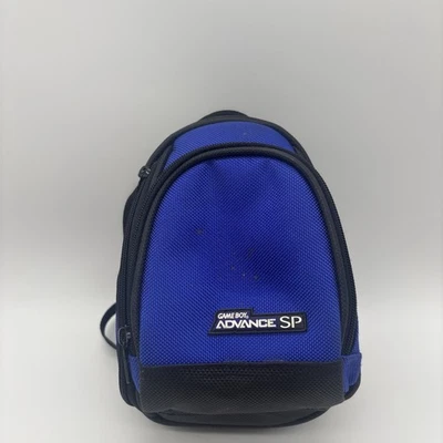 Nintendo GameBoy Advance SP Mochila de Transporte Bolso de Hombro Estuche Azul y Negro Foto 1 de 4