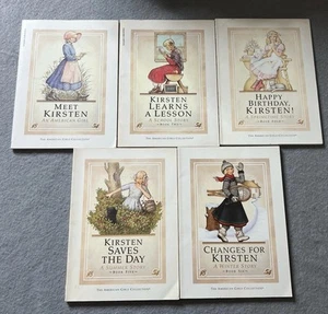 Vintage American Girl Kirsten Lot 5 Books #1, 2, 4, 5, 6 Paperback Shaw 1986 - Picture 1 of 10