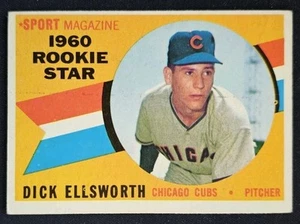 1960 Topps #125 Dick Ellsworth Chicago Cubs RC Rookie - EX - Picture 1 of 2