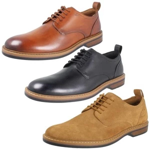 Herren Clarks Smart Freizeit Spitze Geschnürt Stich Detail Derby Schuhe; Aldwin - Picture 1 of 28