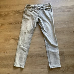 John Varvatos Men's JV703 Skinny Fit Jeans Size 33x30 Grey Light Wash - Picture 1 of 8