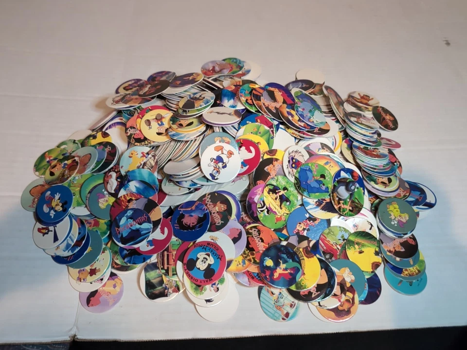 Pogs Pog Lote Walt Disney Mix Lote De 1000 Foto 1 de 4