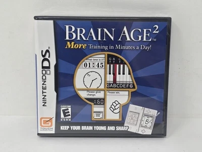 Brain Age 2: More Training in Minutes a Day! (Nintendo DS, 2007) Not For Resale - Image 1 of 4