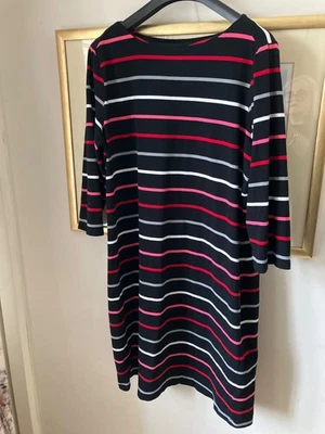 Striped dress. Black mix. Size XL (18-20) relisted  due to time waster. - Image 1 of 4