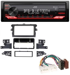 JVC Bluetooth USB DAB MP3 Autoradio für Toyota Corolla 2009-2012 silber - Bild 1 von 7