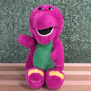 VTG The Lyons Group Barney The Purple Dinosaur Plush Toy 9.5” - Picture 1 of 6