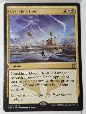 Crackling Doom - Khans of Tarkir - Magic the Gathering MTG Nice! - Image 1 of 3