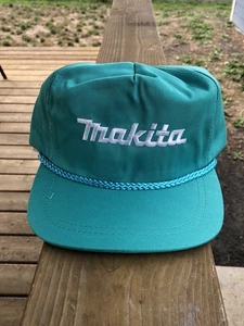De colección Makita Equipo Exterior Sombrero Verde Snap Back Bordado Cuerda Sombrero - Imagen 1 de 6