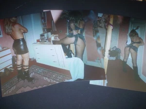 3 original 1980's glamour girl blonde model fashion studio photographs 6.'inch - Picture 1 of 1