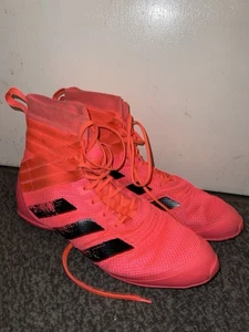 Scarpe da boxe Adidas Speedex 18 uomo UK 9,5 corallo alte leggere - Foto 1 di 17