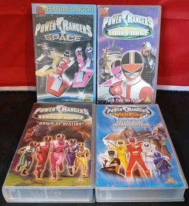 Power Rangers Set Of Four VHS Tapes - Picture 1 of 10